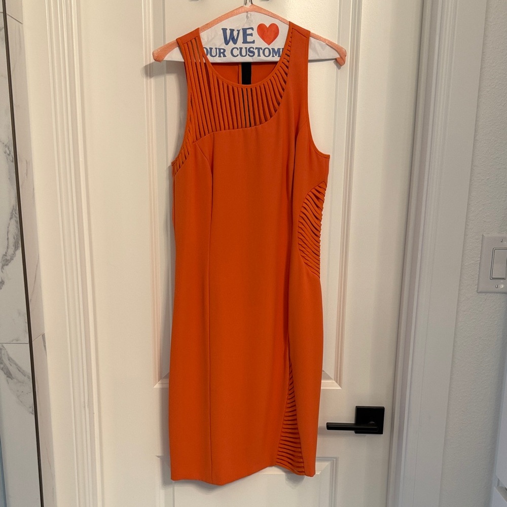 Sachin + Babi Asymmetrical Orange Dress
